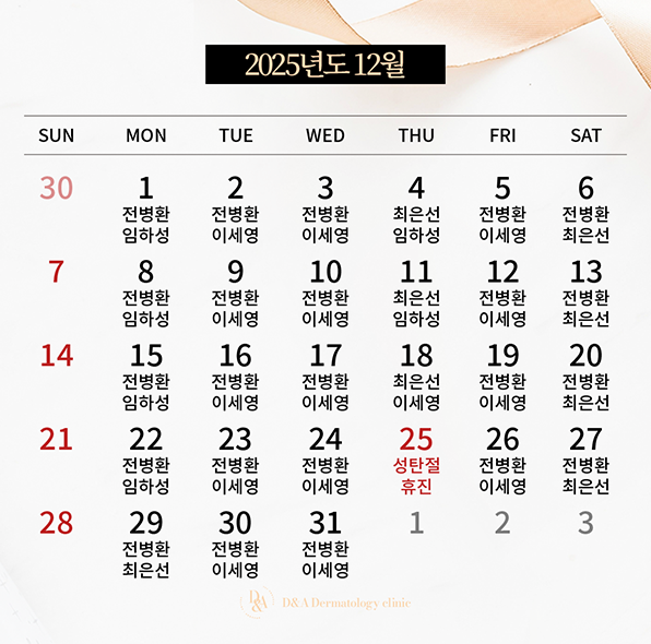 12월 진료일정
